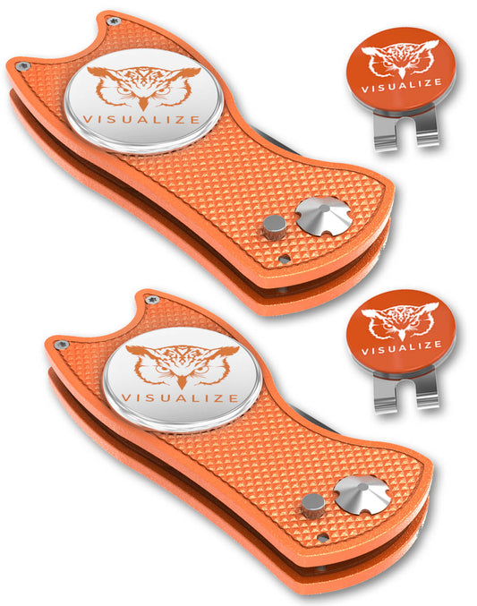 2 visualize divot tools closed, and one open.