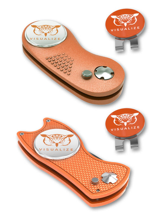 2 visualize divot tools closed, and one open.