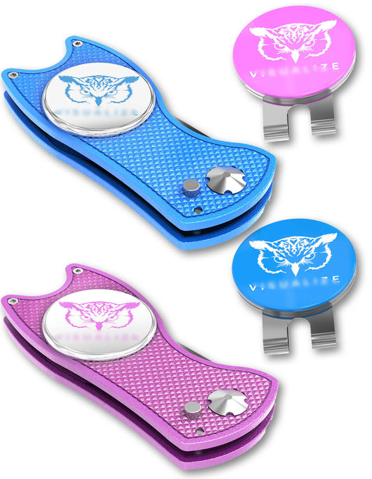 2 visualize divot tools closed, and one open.