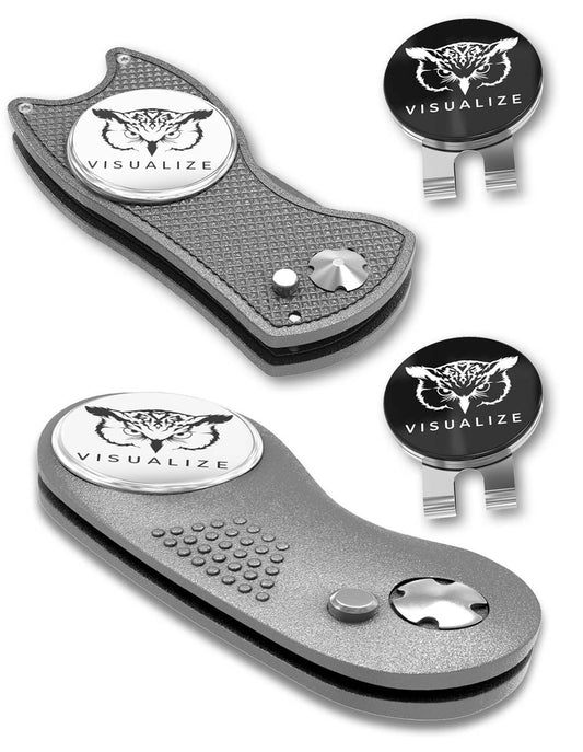 2 visualize divot tools closed, and one open.