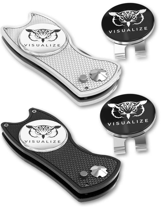 2 visualize divot tools closed, and one open.