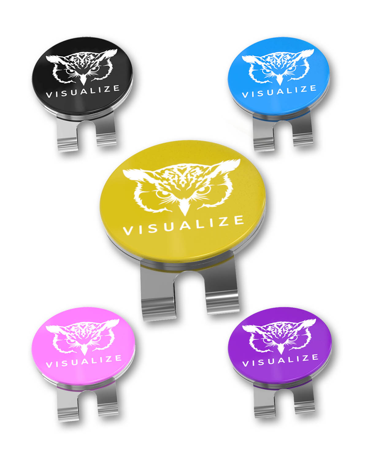 HAT CLIP GIFT SETS | Multi-Color Hat Clip with Ball Marker (5-Pack)