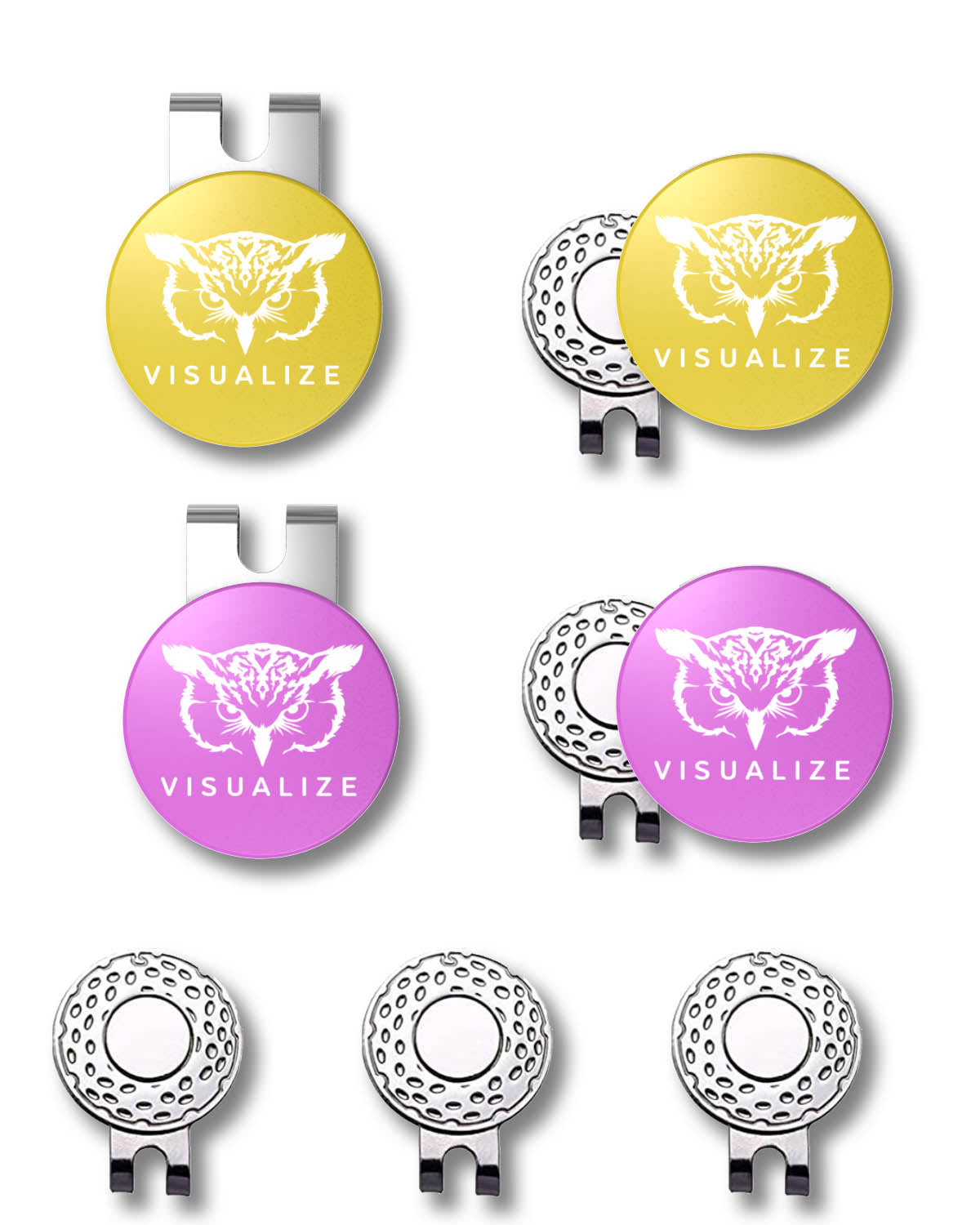 HAT CLIP GIFT SETS | Multi-Color Hat Clip with Ball Marker (5-Pack)
