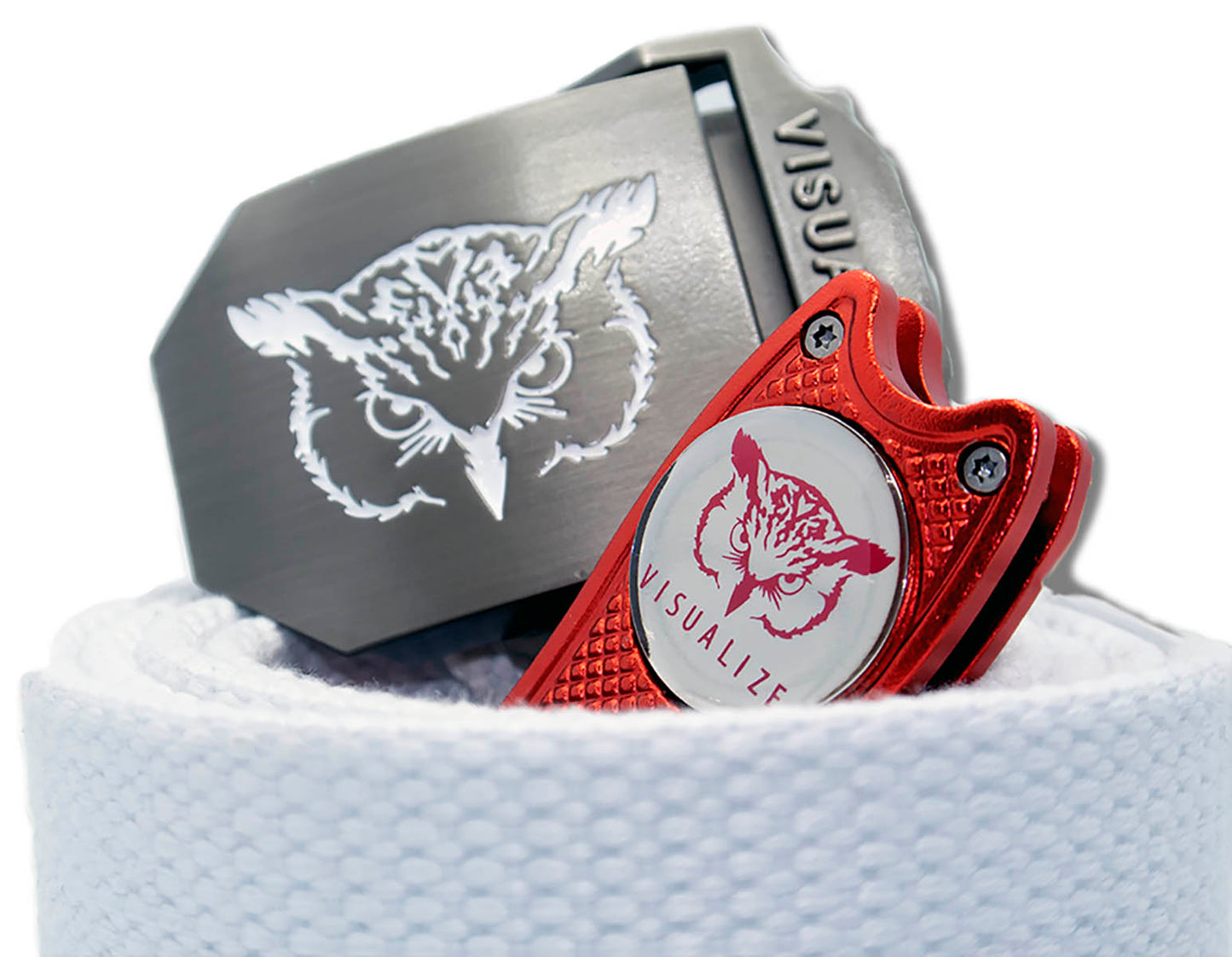 RAPTOR PLUS | Divot Repair Tool Kit with Hat Clip & Two Ball Markers - ORANGE