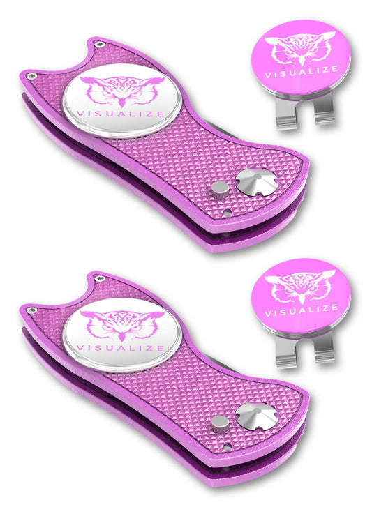 2 visualize divot tools closed, and one open.