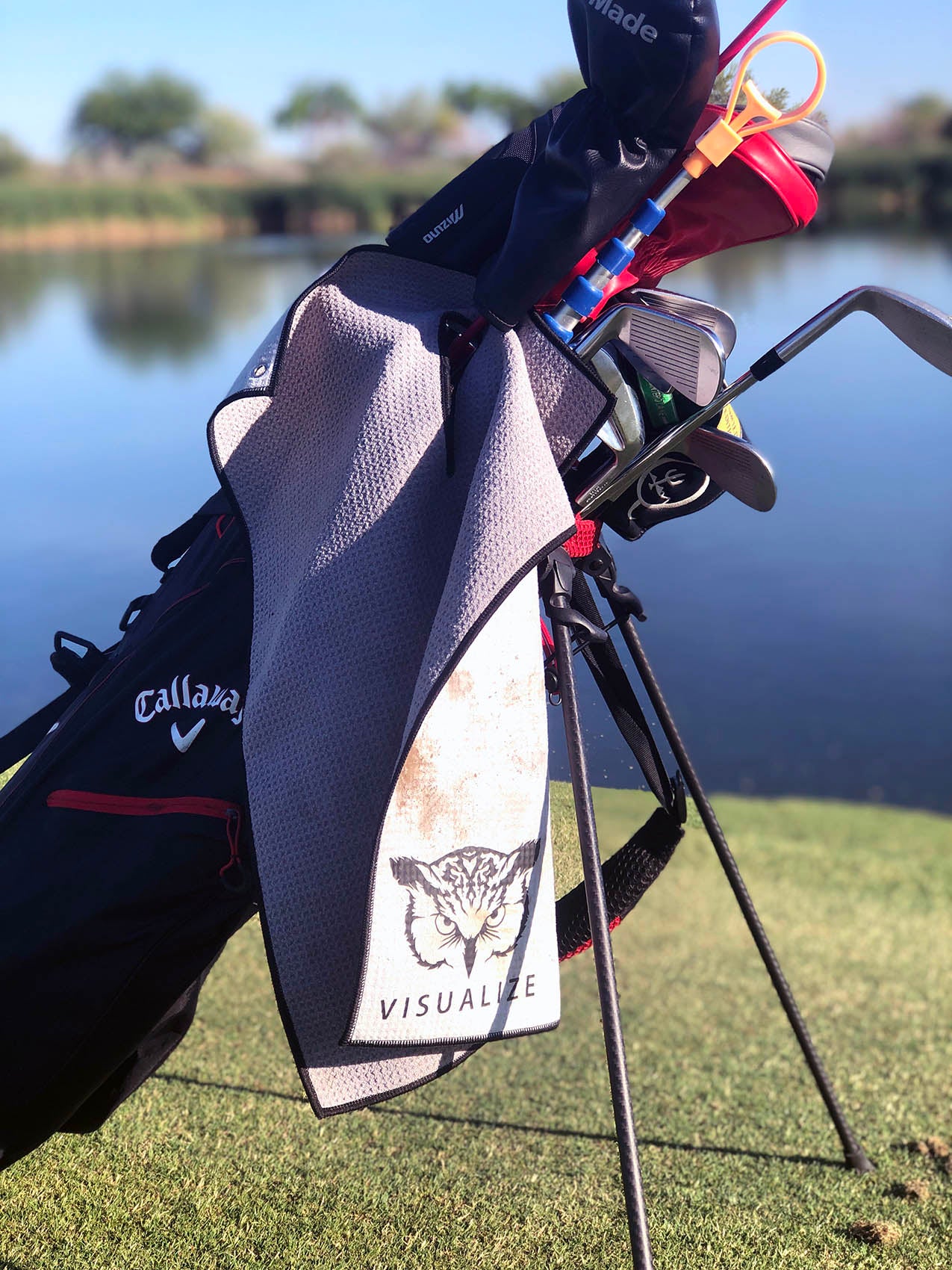 WING CADDY | XL Hybrid Waffle / Shammy Golf Towel