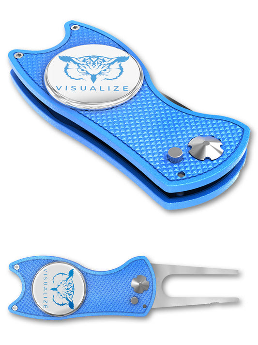 The ORIGINAL TALON | Switchblade-Style Divot Repair Tool - BLUE