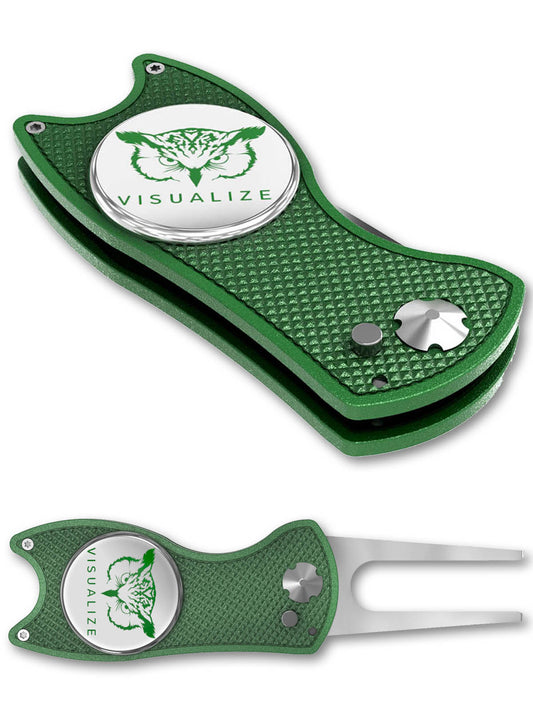 The ORIGINAL TALON | Switchblade-Style Divot Repair Tool - DARK GREEN