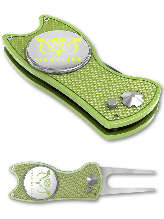 The ORIGINAL TALON | Switchblade-Style Divot Repair Tool - Green