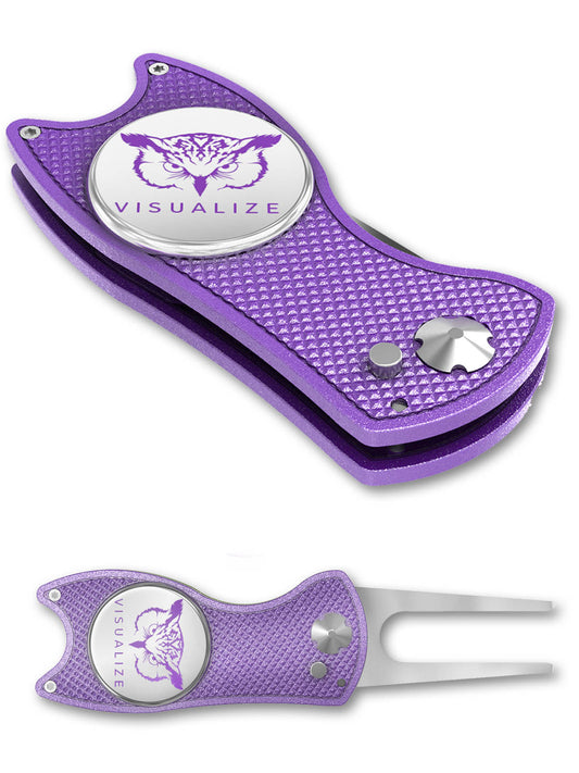 The ORIGINAL TALON | Switchblade-Style Divot Repair Tool - LASER PURPLE