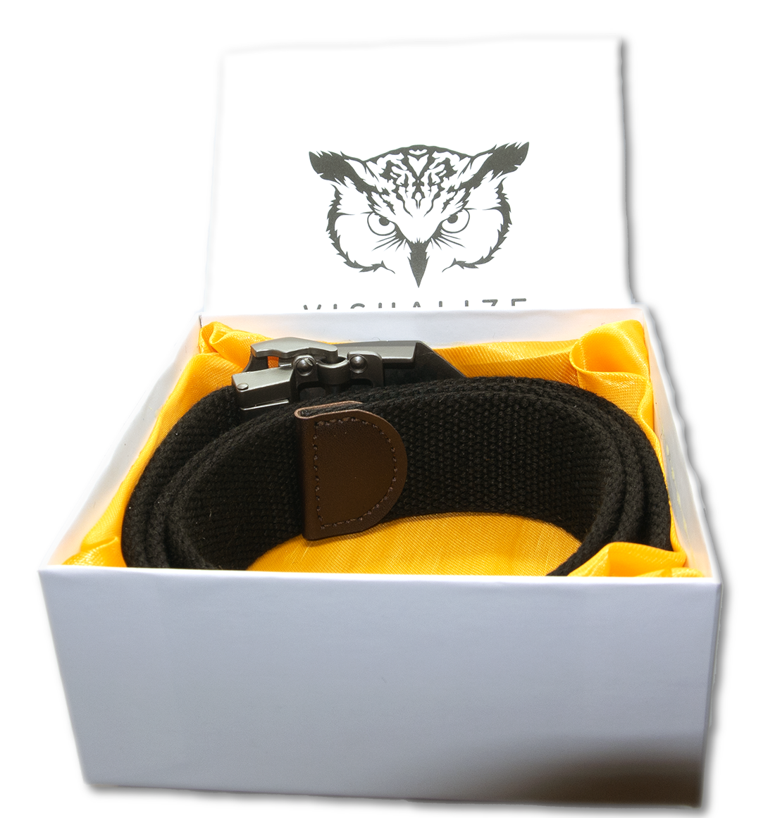 VISUALIZE Mantle Web Golf Belt - Casual Belt Men and Women - Premium Package