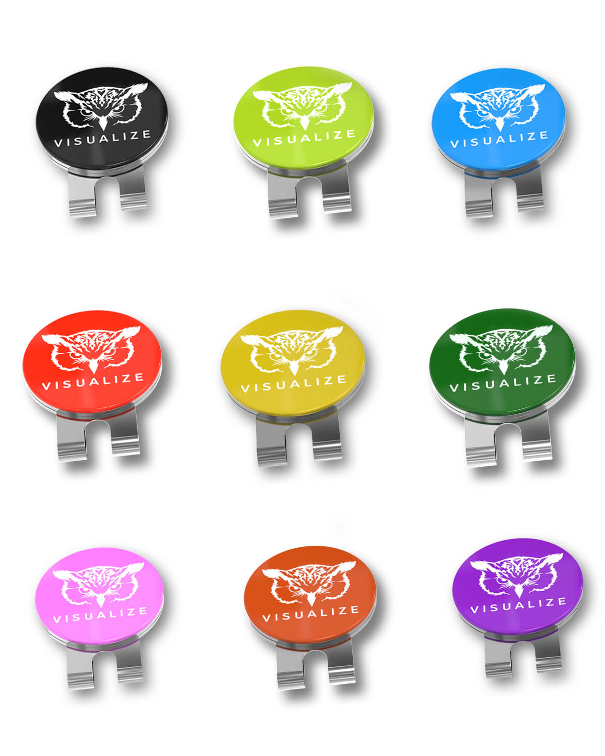 HAT CLIP GIFT SETS | Multi-Color Hat Clip with Ball Marker (5-Pack)